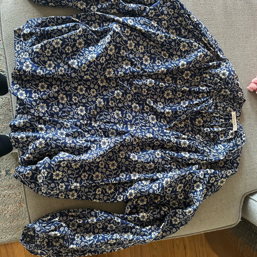 Doen: Floral Blue and White Blouse